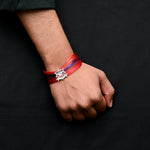 Load image into Gallery viewer, Traditional Silver Moli Dhaga with Horse and Shield Motif