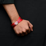 Load image into Gallery viewer, Traditional Silver Dhaga Moli with Eagles and Shield Motif