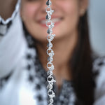 Load image into Gallery viewer, Timeless Silver Anklet with Heart Buds and Elegant Link Chain