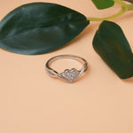Load image into Gallery viewer, Infinity Heart Shape Solitaire Ring