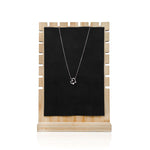 Load image into Gallery viewer, Sterling Silver Rose Gold Necklace – Heart Pendant with Sparkling White Stones.