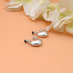 Load image into Gallery viewer, Boys Silver Bali Earrings with Plain Look & Stones