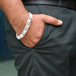 Load image into Gallery viewer, Boys' Silver Chain Bracelet, Fashionable and Masculine Design