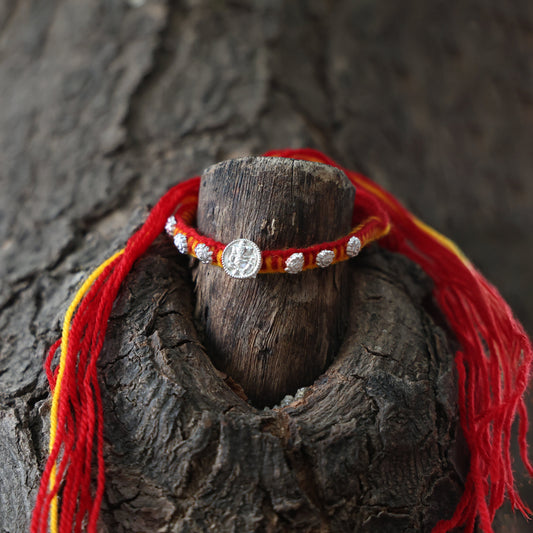 Divine Ganpati Silver Rakhi