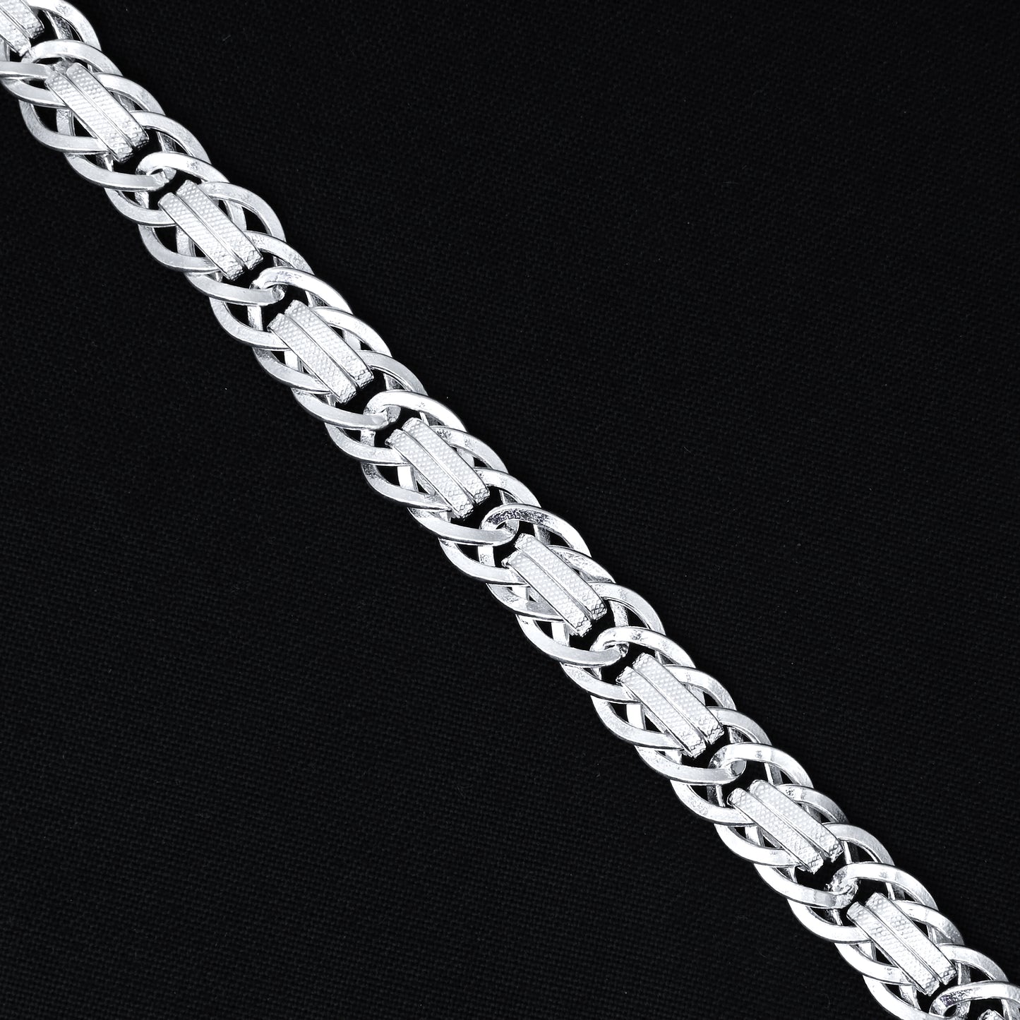 Boys' Silver Chain Bracelet, Fashionable and Masculine Design