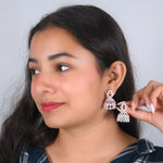 Load image into Gallery viewer, Charming Silver Jhumka Earrings for Special Occasions