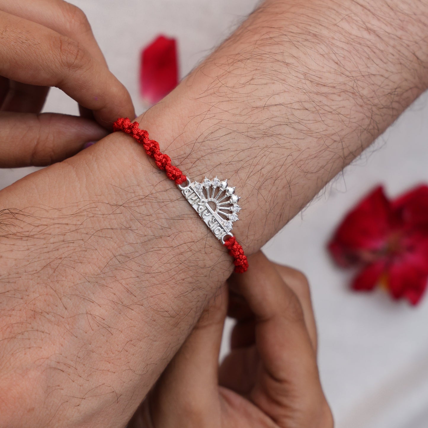 Bageshwar Blessings Silver Rakhi