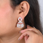 Load image into Gallery viewer, Charming Silver Jhumka Earrings for Special Occasions