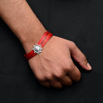 Load image into Gallery viewer, Silver Dhaga Moli with Sun Symbol in Royal Design