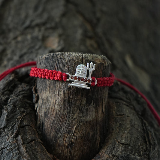Mahadev Shivling Silver Rakhi