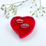 Load image into Gallery viewer, Simple yet Beautiful Silver Couple Rings with Central Design Detail.