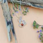 Load image into Gallery viewer, Divine Om Namah Shivaya Silver Pendant for Spiritual Blessings and Protection.