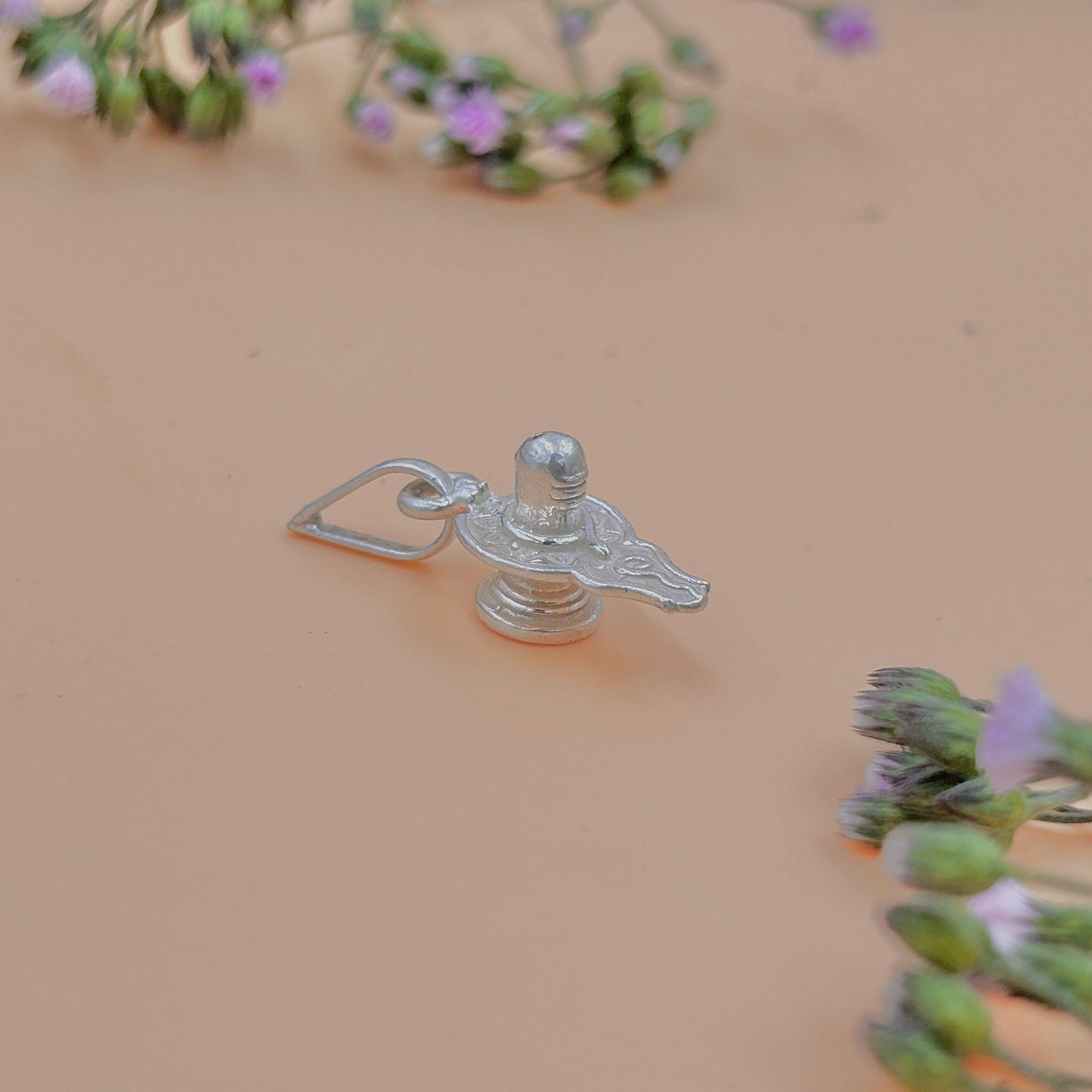 Beautiful Shiva Lingam Silver Pendant: Wear the Essence of Lord Shiva.