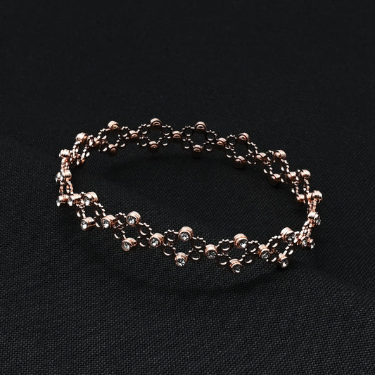 Adjustable Rose Gold Ring plus Kada Stylish Everyday Wear