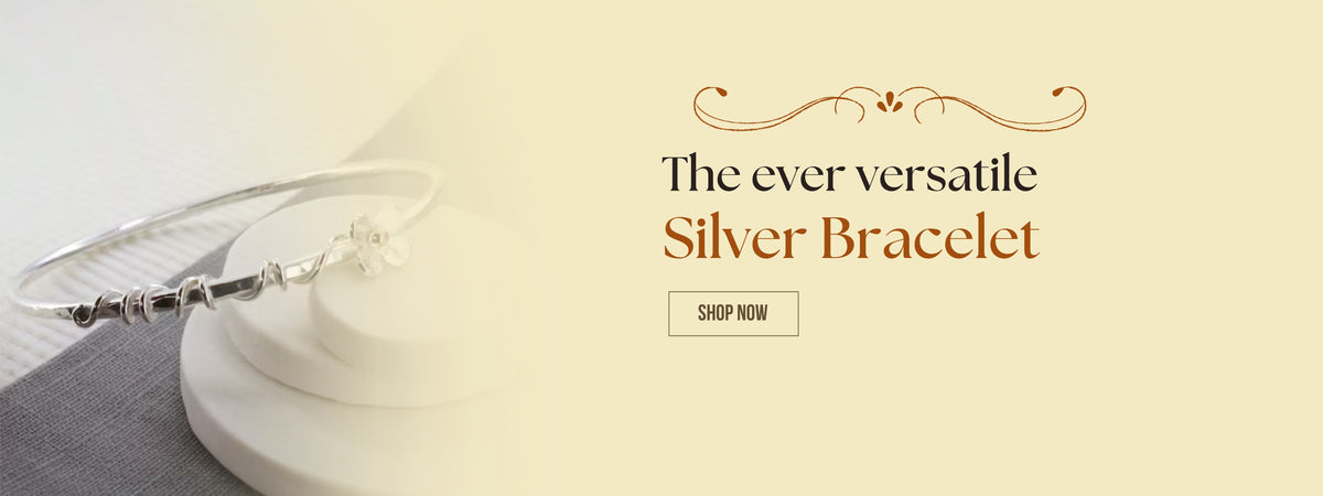 Various types and styles of silver bracelets