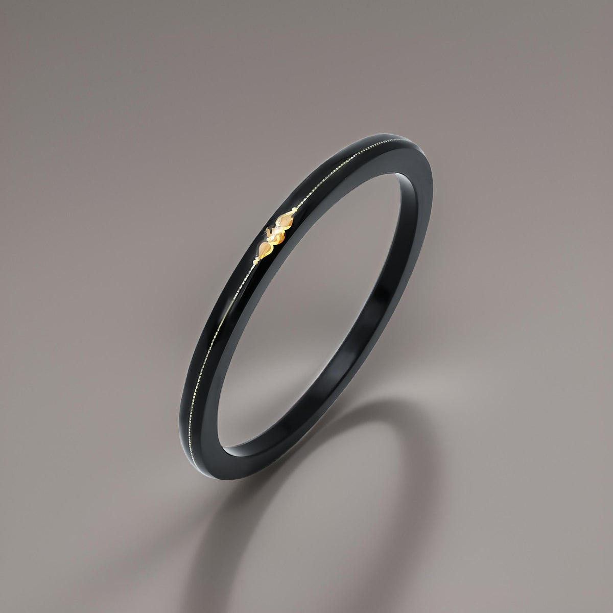 Silver center swathik design black bangles