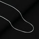 Elegant silver snake chain featuring a sleek, smooth finish, ideal for men.