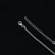 Stylish thin silver chain with a straightforward design, perfect for boys.