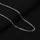 Elegant sterling silver chain featuring a straightforward connecting pattern for boys.