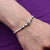 Elegant 925 sterling silver bracelet featuring decorative beads for boys.