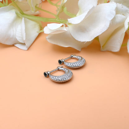 Silver Bali Earrings for Men - Trendy Jewelry for Boys & Young Men.