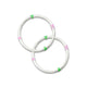 Silver elite kada with fashionable design for girls.