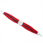 Load image into Gallery viewer, Traditional Silver Dhaga Moli with Horse and Sun Symbol Design
