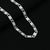 Elegant silver chain featuring a dot kadi pattern, ideal for boys.