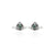 Elegant silver toe rings featuring gleaming green gemstones.