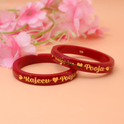 Exclusive Personalize Your Name Gold Bangles for Women