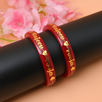 Exclusive Personalize Your Name Gold Bangles for Women