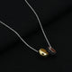 Elegant silver chain featuring dual pendants for women.