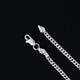 Modern silver chain with round kadi design, perfect for boys.