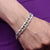 925 sterling silver chain bracelet with a classic design.