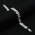 Elegant men's bracelet in shiny sterling silver with a modern design.