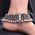 Chic anklet showcasing a luxurious heavy design, ideal for wedding wear.