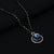 Elegant silver mangalsutra with round protective evil eye design.