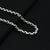 Elegant silver chain featuring a soft linked pattern, ideal for boys.