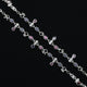 Trendy silver anklet named "Dazzling Desire" for a fashionable look.