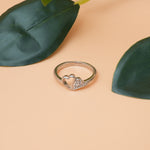 Load image into Gallery viewer, Romantic Dual Heart Silver Ring
