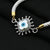 Sophisticated silver bracelet showcasing an evil eye charm for warding off negativity.