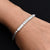 Men's bracelet featuring a zigzag box chain pattern in sterling silver.