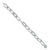 Sterling silver bracelet with linked chain design, tailored for men.