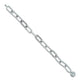 Sterling silver bracelet with linked chain design, tailored for men.