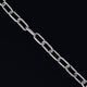 Stylish sterling silver bracelet with interlocking chain links for men.