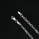 Stylish silver chain with an attractive link design, made for men.