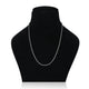 Thin silver chain with a minimalist design, ideal for boys.