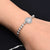 Elegant sterling silver bracelet adorned with a Queen Elizabeth design for girls.