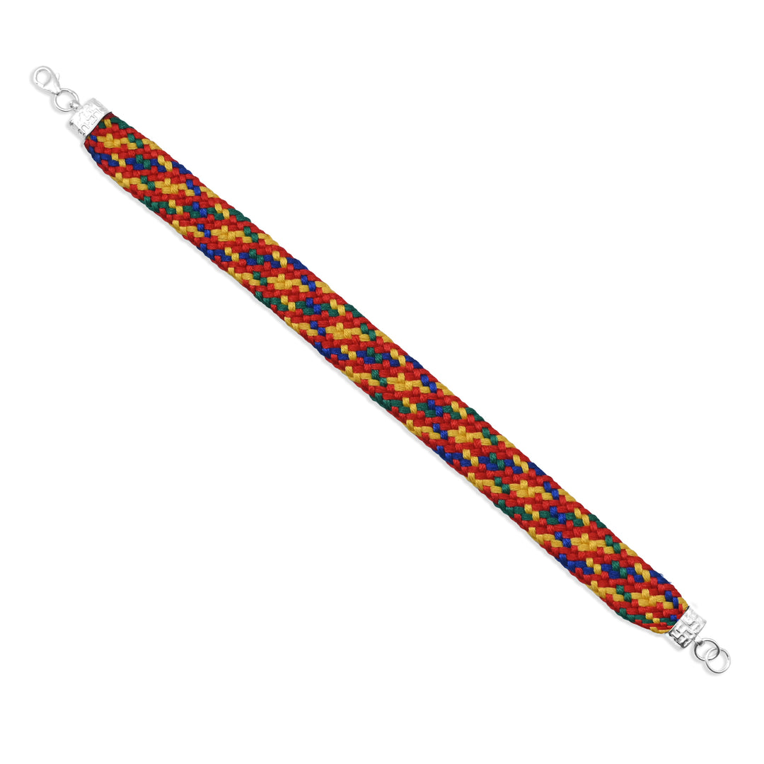 Beautiful Multi-Color Silver Dhaga Moli Bracelet for Fashion