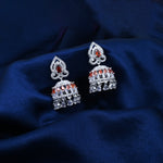 Load image into Gallery viewer, Silver Jhumka Earrings with Premium Finish and Elegant Design
